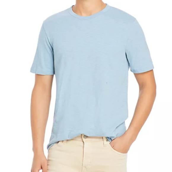 Theory Cosmos Slub Cotton Essential Tee Light Blue Large EUC - Picture 1 of 6
